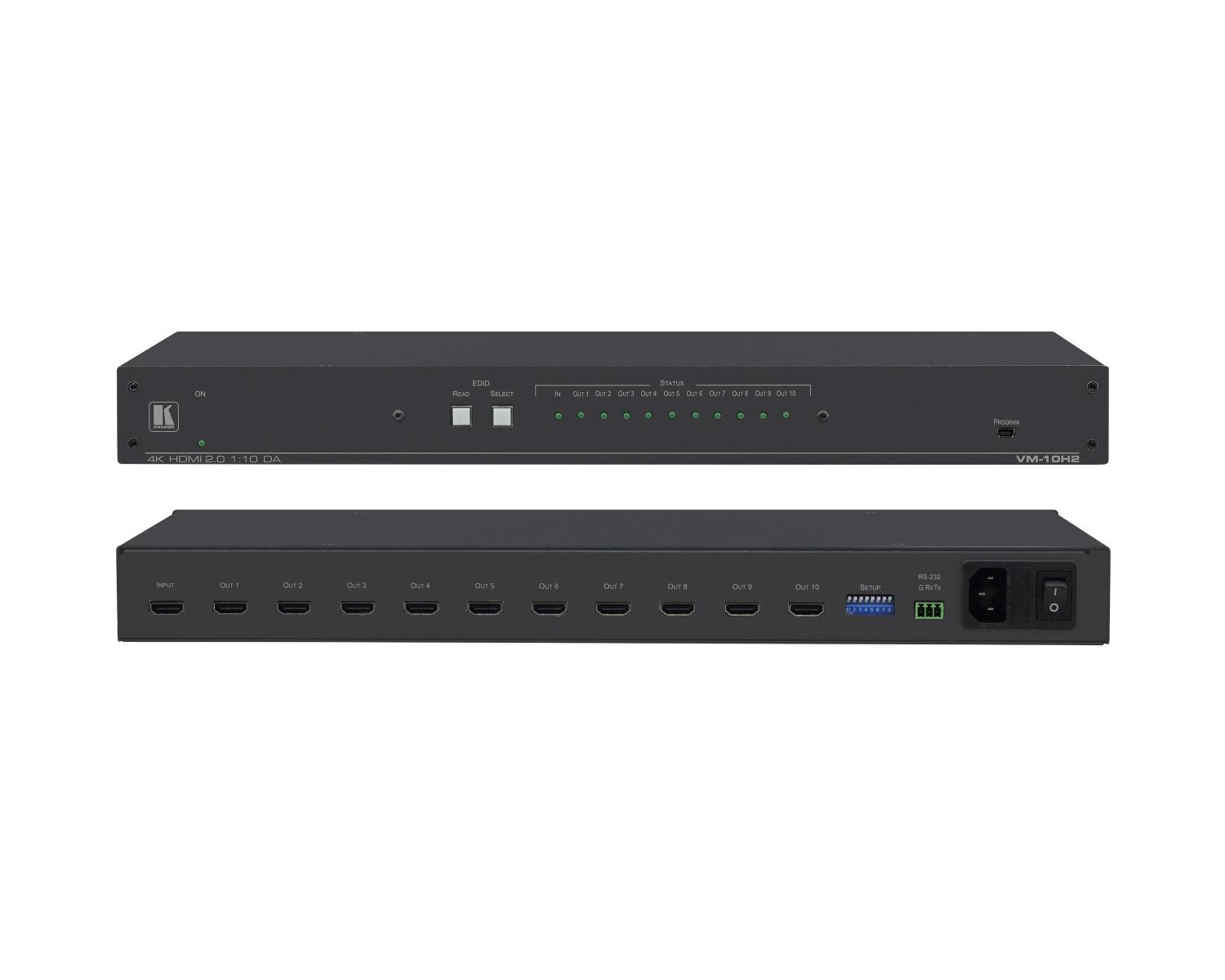 Kramer Electronics Vm-10h2 Sat-verstärker Schwarz