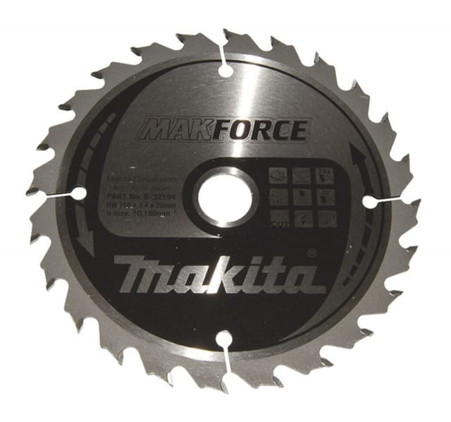 MAKFORCE Sägeblatt ø150 x 20mm x 24Z