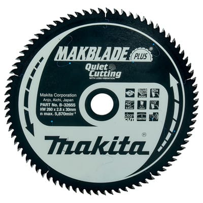 MAKBLADE Sägeblatt ø260 x 30mm x 80Z