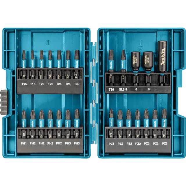 Display 10x Impact Black Bit-Set 90-teilig E-03109-10