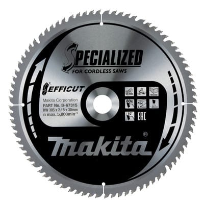 EFFICUT Sägeblatt ø305 x 30 x 80Z