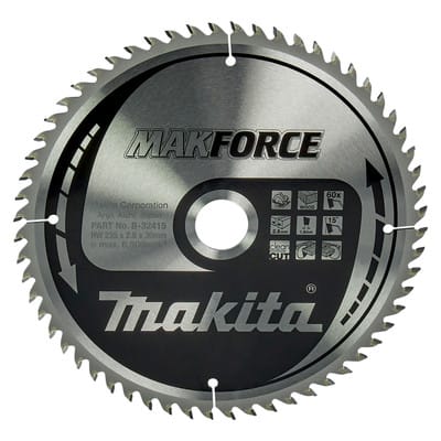 MAKFORCE Sägeblatt ø235 x 30mm x 60Z