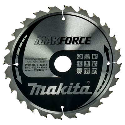 MAKFORCE Sägeblatt ø210 x 30mm x 24Z