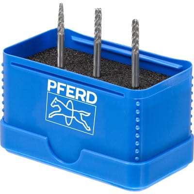 Hartmetall Hochleistungsfrässtift Set ALLROUND 3-tlg. Ø 6mm Schaft-Ø 3mm universal grob