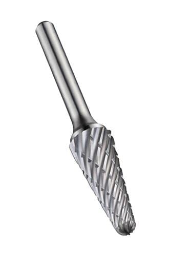 Frässtift- Rundkegel unbeschichtet Zylinderschaft, ø12.7mm P72112.7X6.0