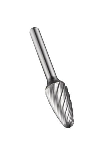 Frässtift - Rundbogen unbeschichtet Zylinderschaft, ø12.7mm P61112.7X6.0