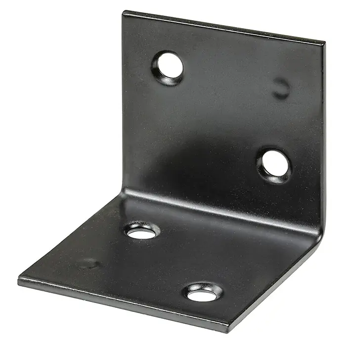 Stabilit Breitwinkel (L x B: 50 x 50 mm, Schwarz, Stahl)
