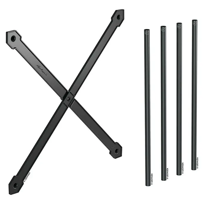 Lechuza Stützrohr Cubico Alto (Kunststoff, Schwarz, Passend für: Cubico Alto 40)