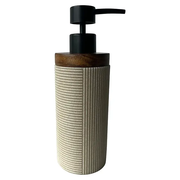 Camargue Seifenspender Wood (Kunststoff, Sand)