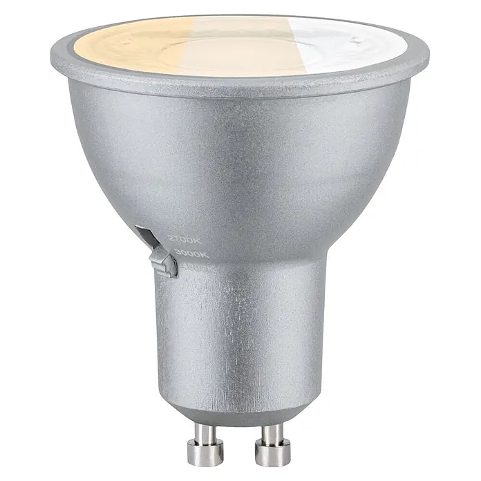 Paulmann LED-Lampe GU10 3CCT Dip Switch (GU10, Dimmbar, Warmweiß, 650 lm, 6,9 W)