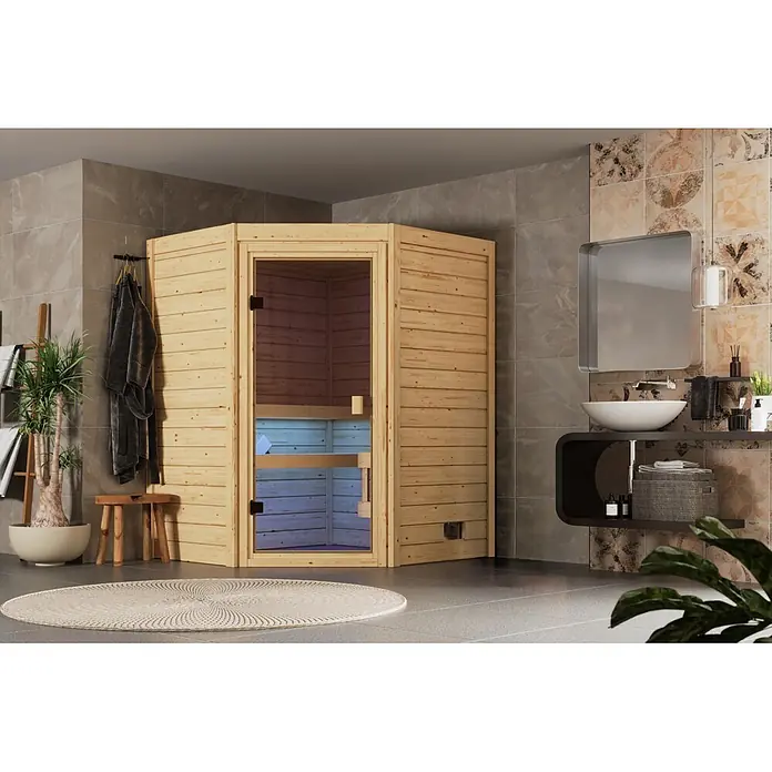 Karibu Elementsauna Oda (Ohne Ofen, L x B x H: 145 x 148 x 190,5 cm)