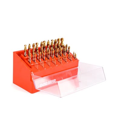 Spiralbohrer-Satz HSS 118° DIN 338 Kurz Unbeschichtet TiN A099DRILLBOYXL