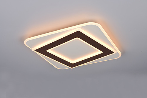 Reality LED-Deckenleuchte Yomi Coffee 39,5x39,5 cm Color switch CCT