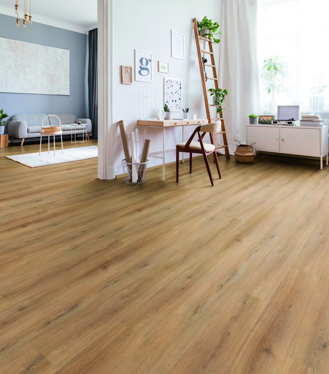 Kronoflooring Vinylboden mit Trittschalldämmung Stone Brando Oak