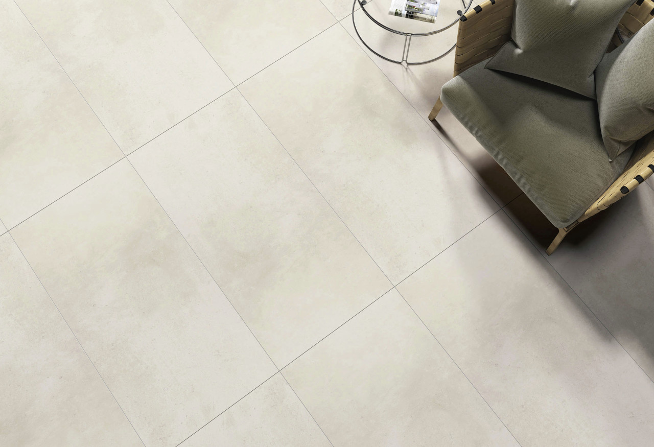 Bodenfliese Feinsteinzeug Vision Bone 60 x 120 cm