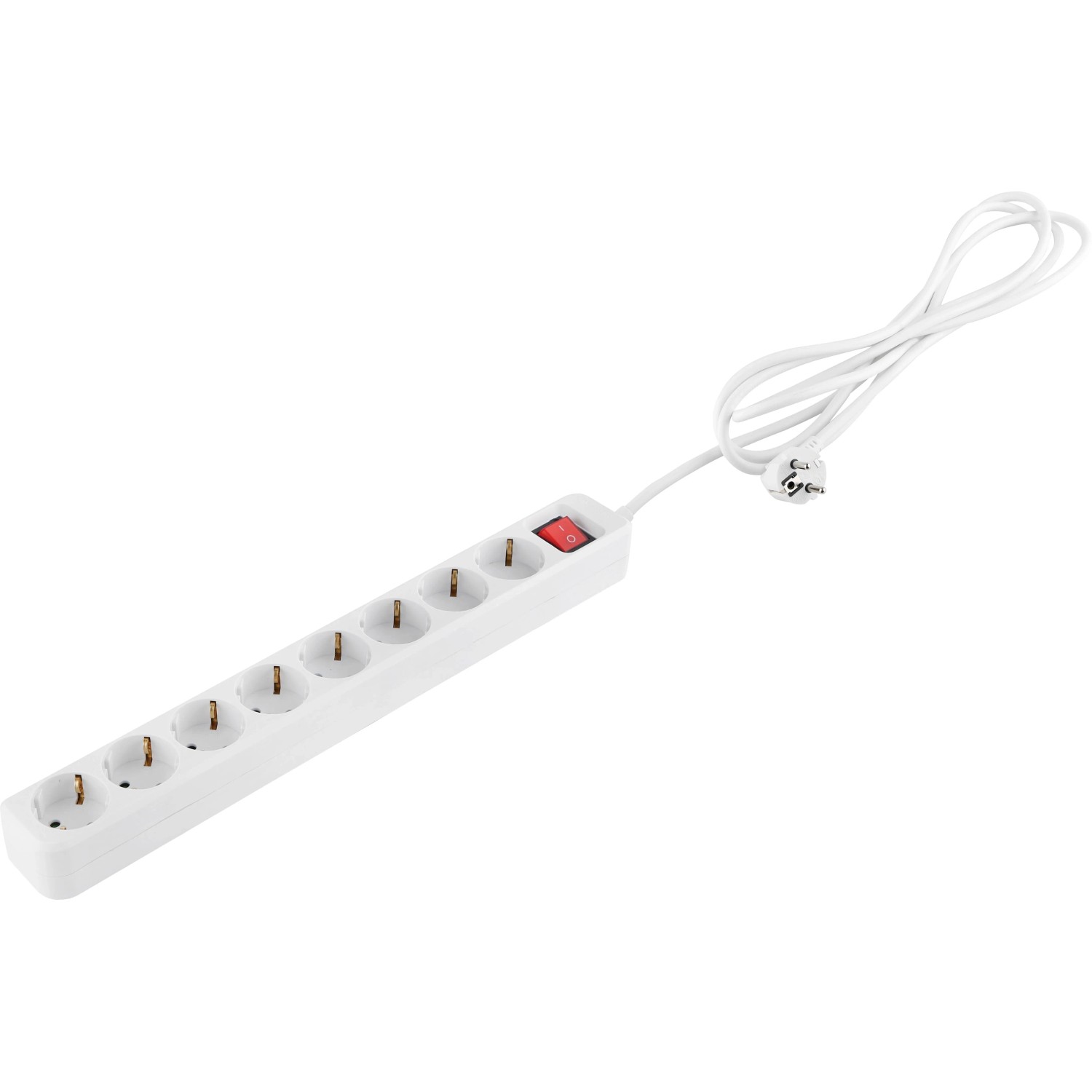 Steckdosenleiste 8-fach 3.500 W Weiß