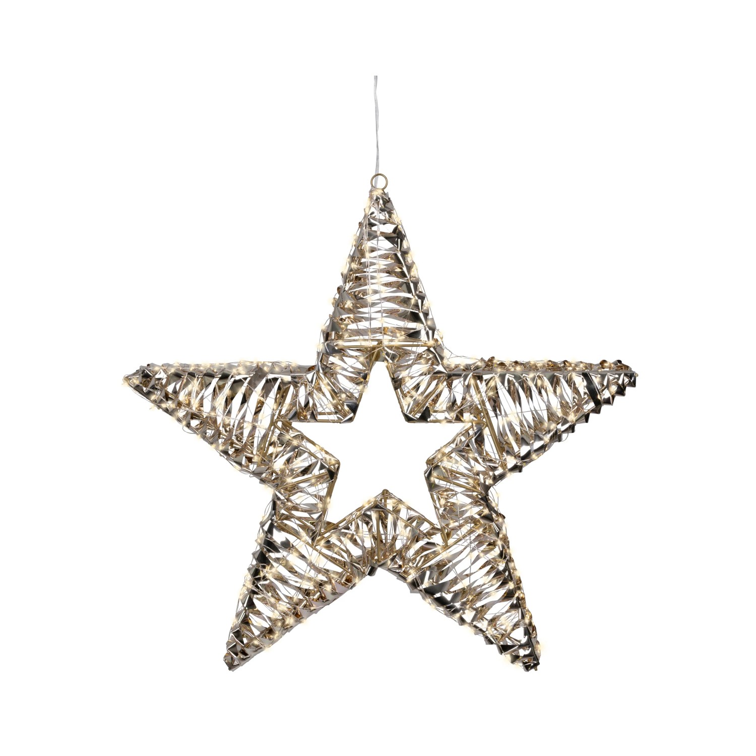 Lumineo LED-Weihnachtsstern Außen-Beleuchtung 720 Micro-LEDs Warmweiß Ø 60 cm