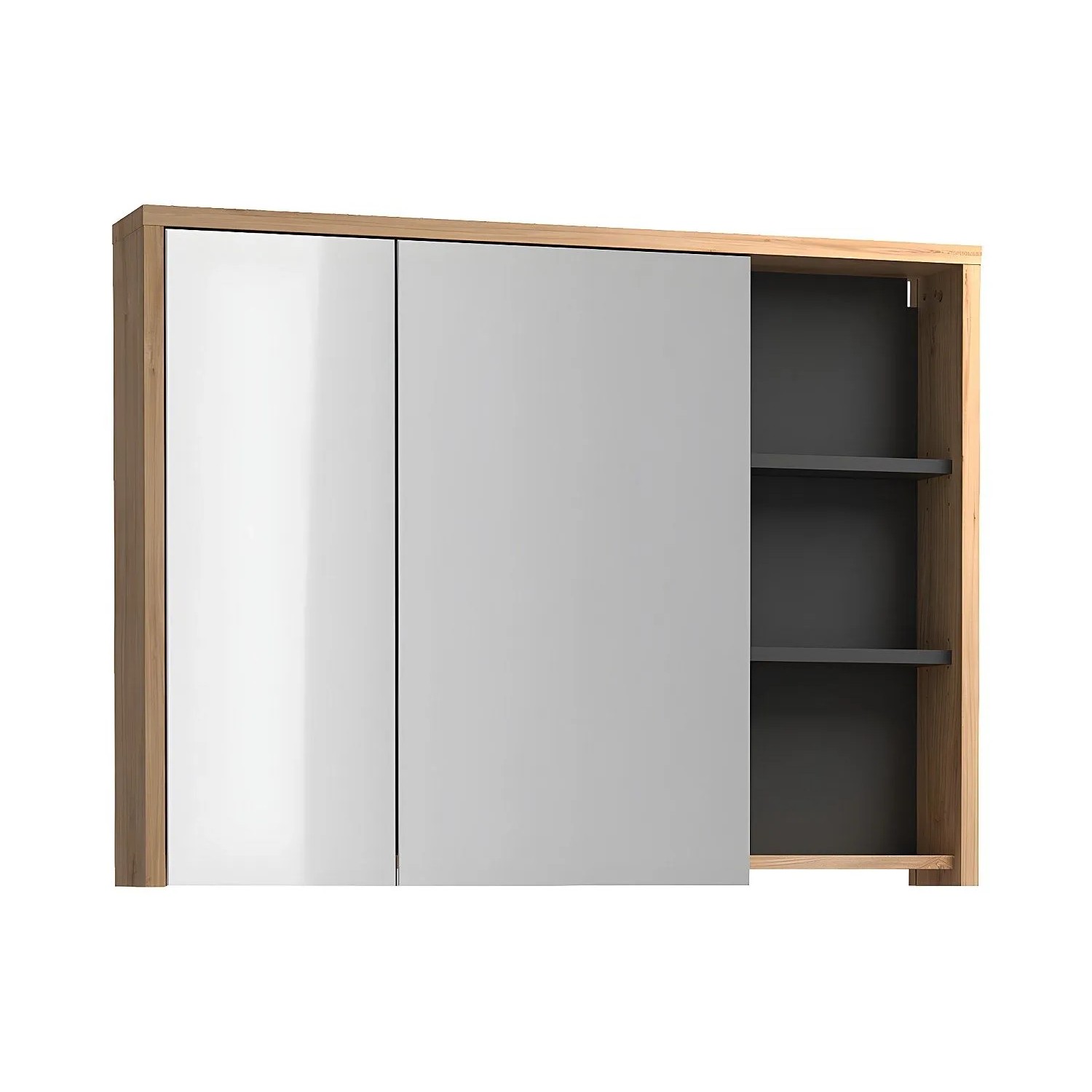 Vente-unique Toilettenschrank Purnal Naturfarben Hell 100 cm