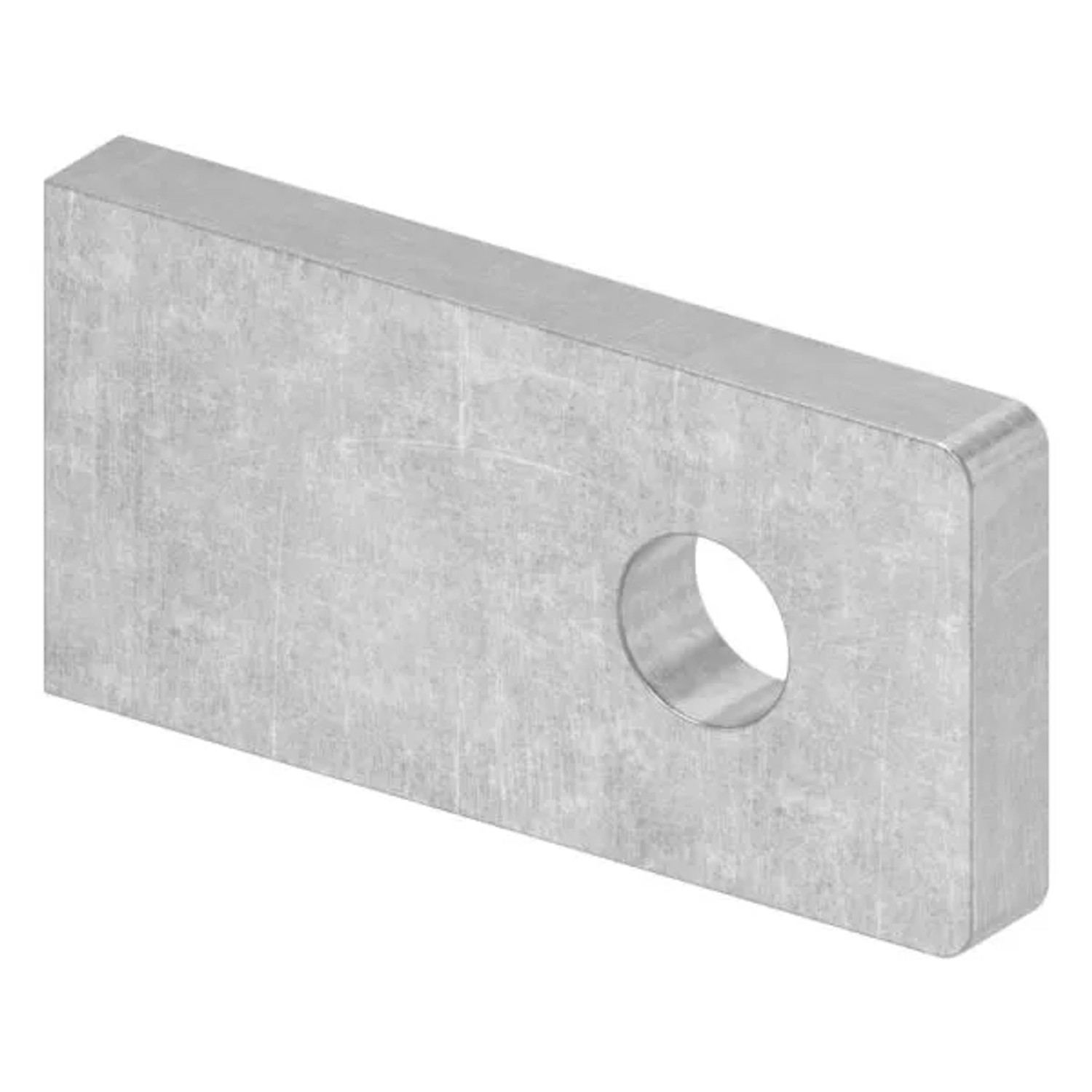 FeNau Anschweißlasche Stahl S235JR 50 X 25 X 6 mm Rundloch Ø 9 mm
