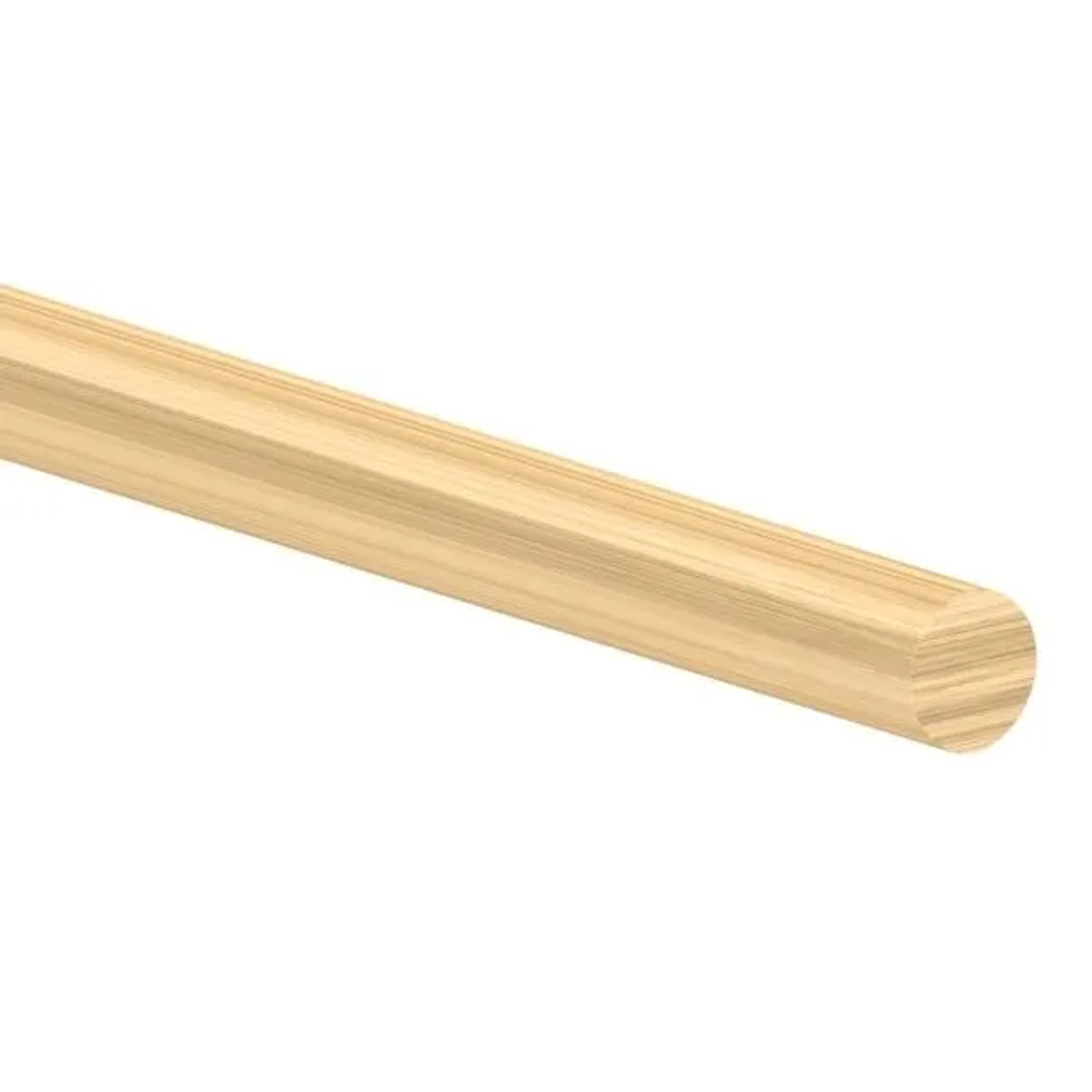 FeNau Holzhandlauf Eiche Ø 42,4 mm L = 1000 mm Geschliffen Lackiert
