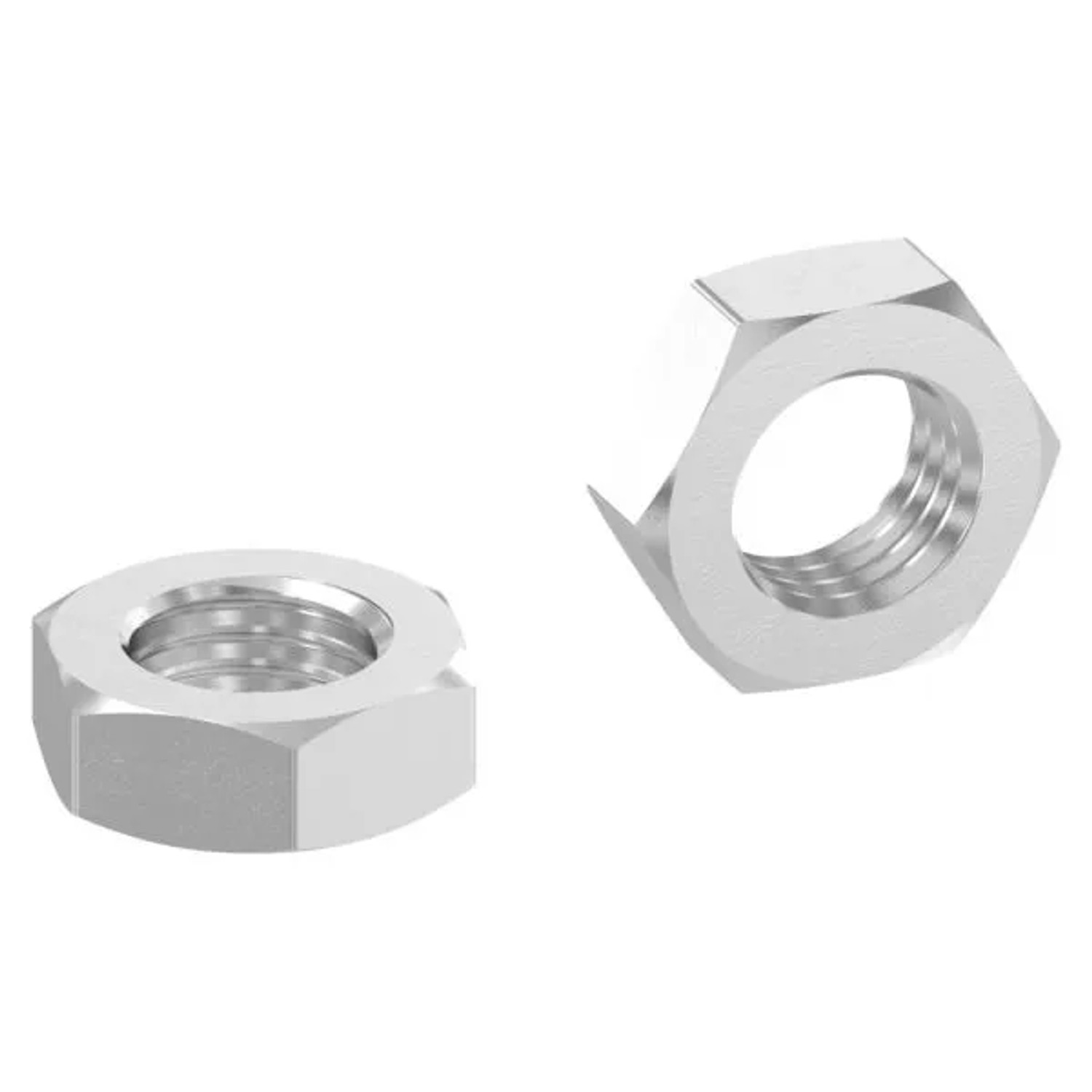 FeNau Sechskantmutter Edelstahl V2A M10 Flache Form DIN 936