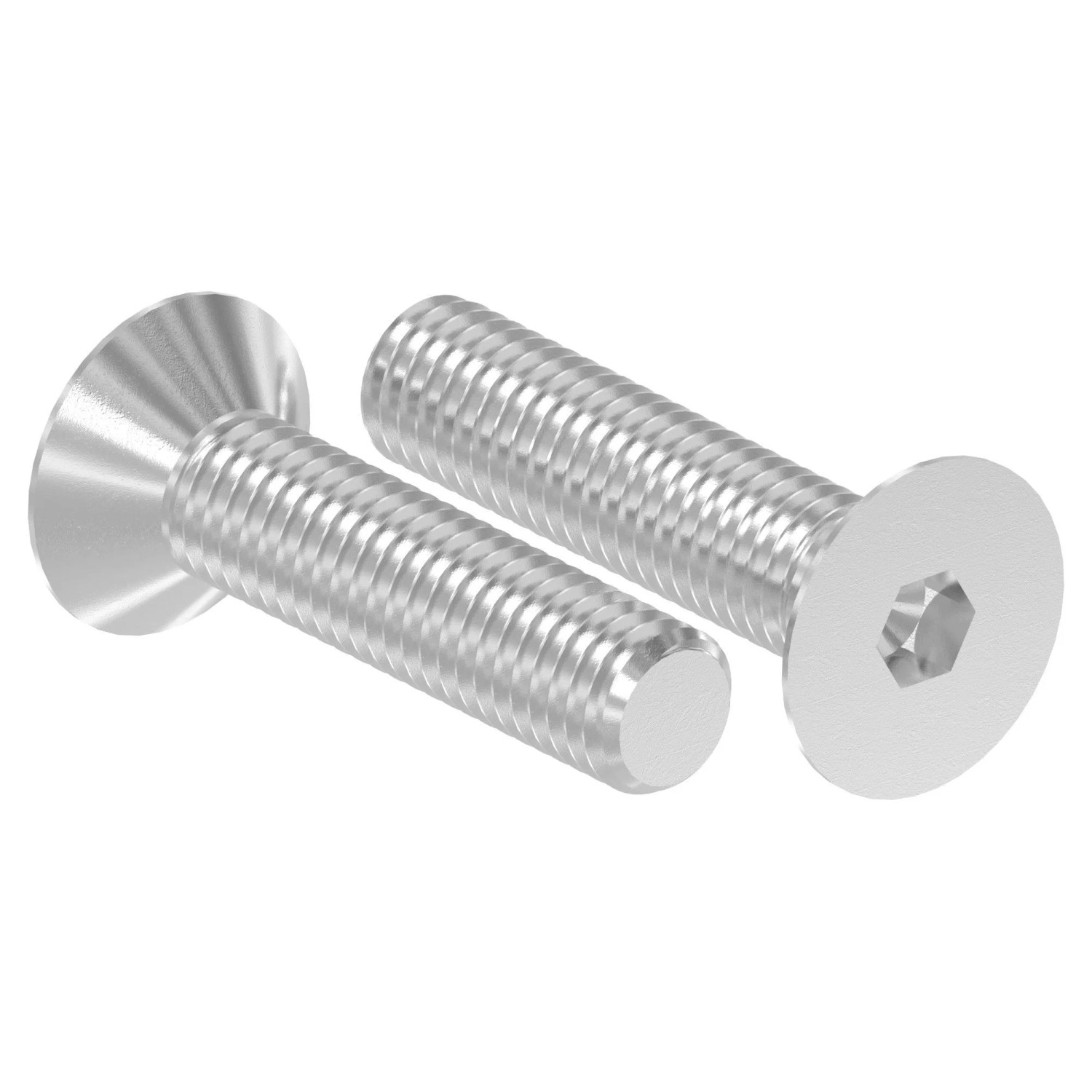 FeNau Senkkopfschraube V2A M8x45 Innensechskant Vollgewinde ISO 10642