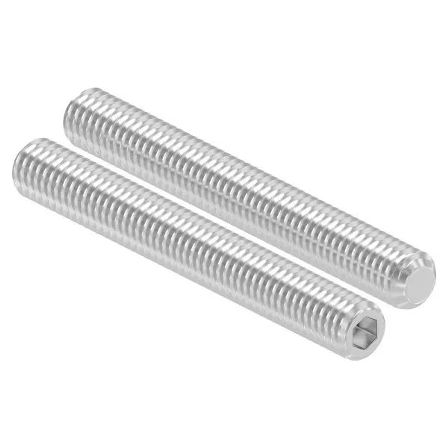 FeNau Gewindestift V2A Edelstahl M6x50 Mit Innensechskant Kegelkuppe