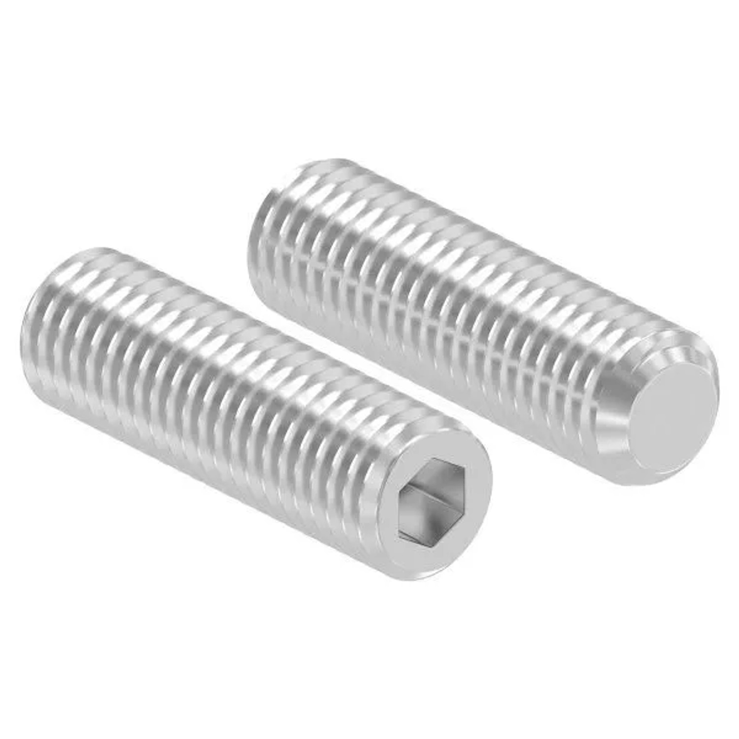 FeNau Gewindestift V2A M12x40 DIN 913 Innensechskant Kegelkuppe