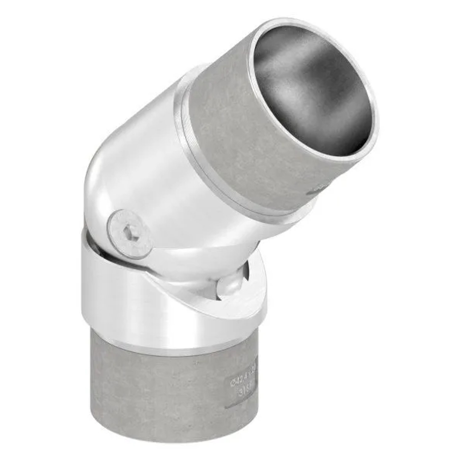 FeNau Gelenkstück V4A Für Rohr Ø 42,4 X 2,0 mm Hohl Für Kabel