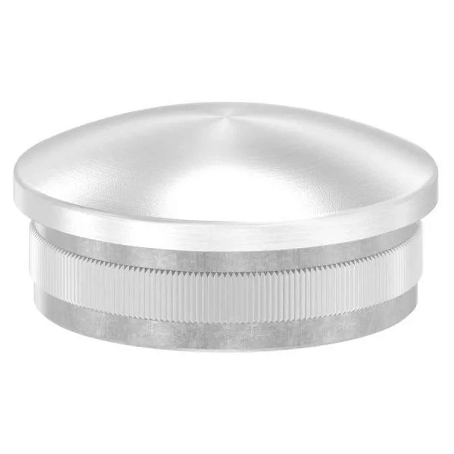 FeNau Einsteckkappe V2A Edelstahl Für Rohr 48,3x2,0 mm Leicht Gewölbt