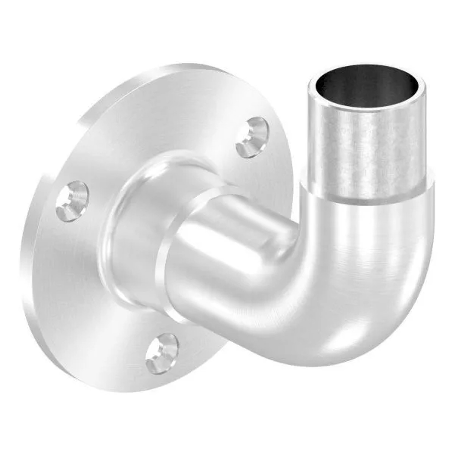 FeNau Wandhalter V2A Für Rohr Ø 33,7 X 2,0 mm 90 Grad Steckbar