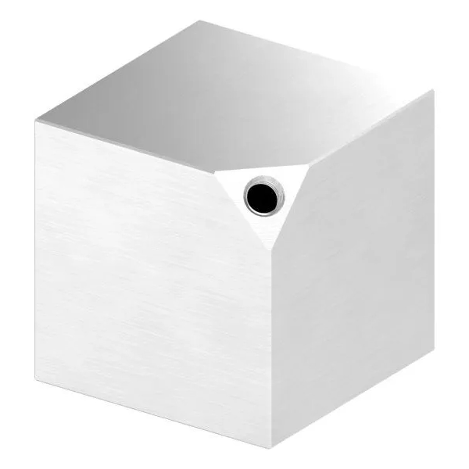 FeNau Würfel 60x60x3 mm Mit Gewinde M8 V2A