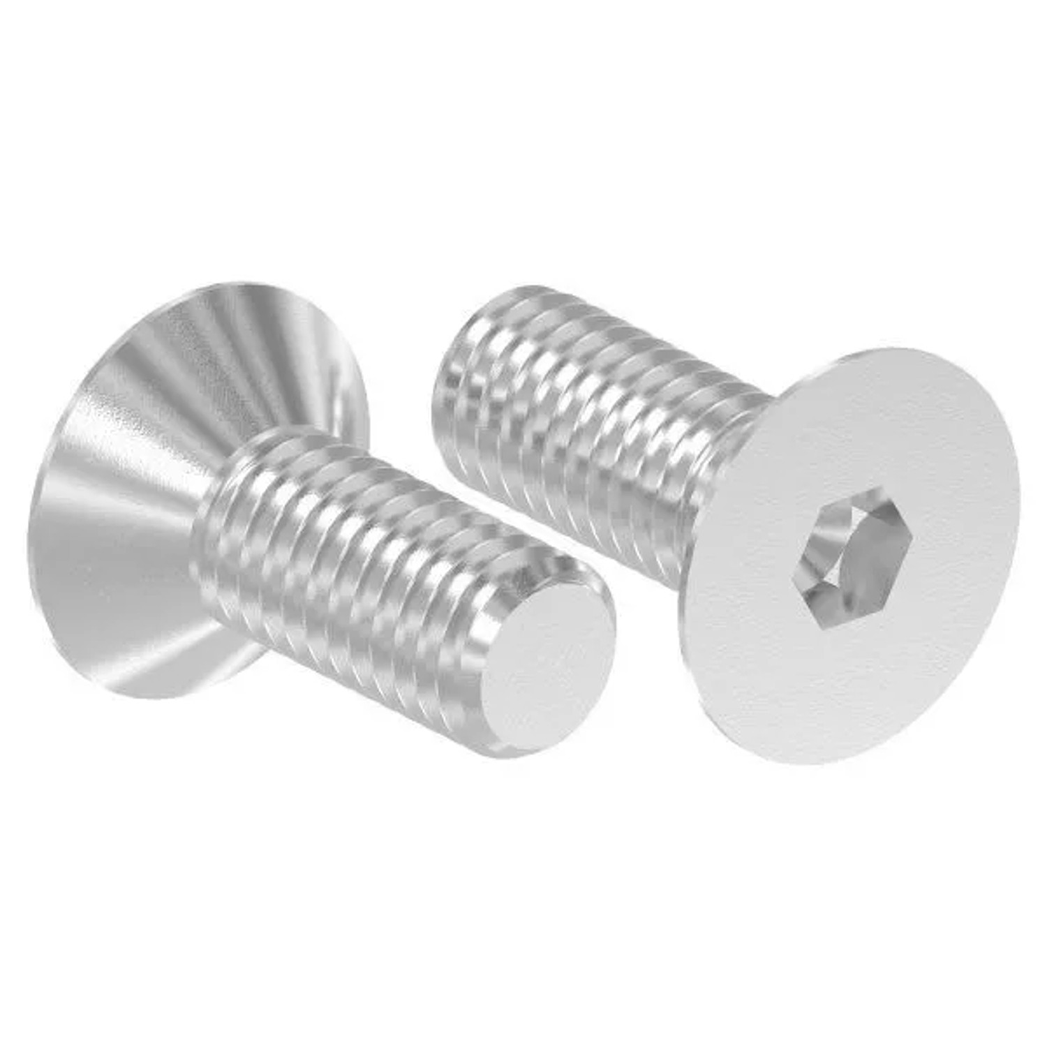 FeNau Senkkopfschraube V2A M8x20 Innensechskant ISO 10642 Vollgewinde