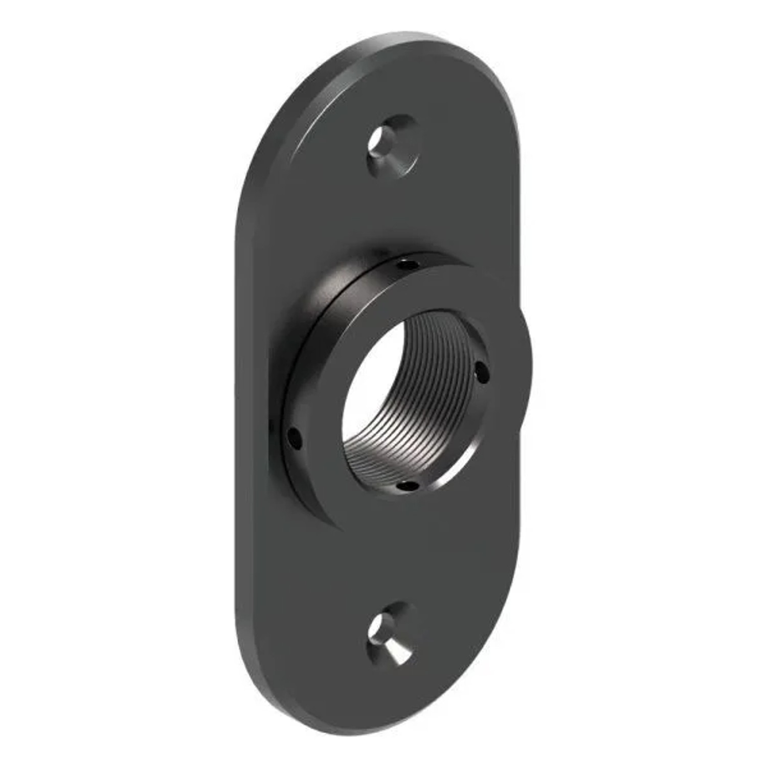 FeNau Montageplatte Aluminium 65x140 mm Oval Zum Schrauben