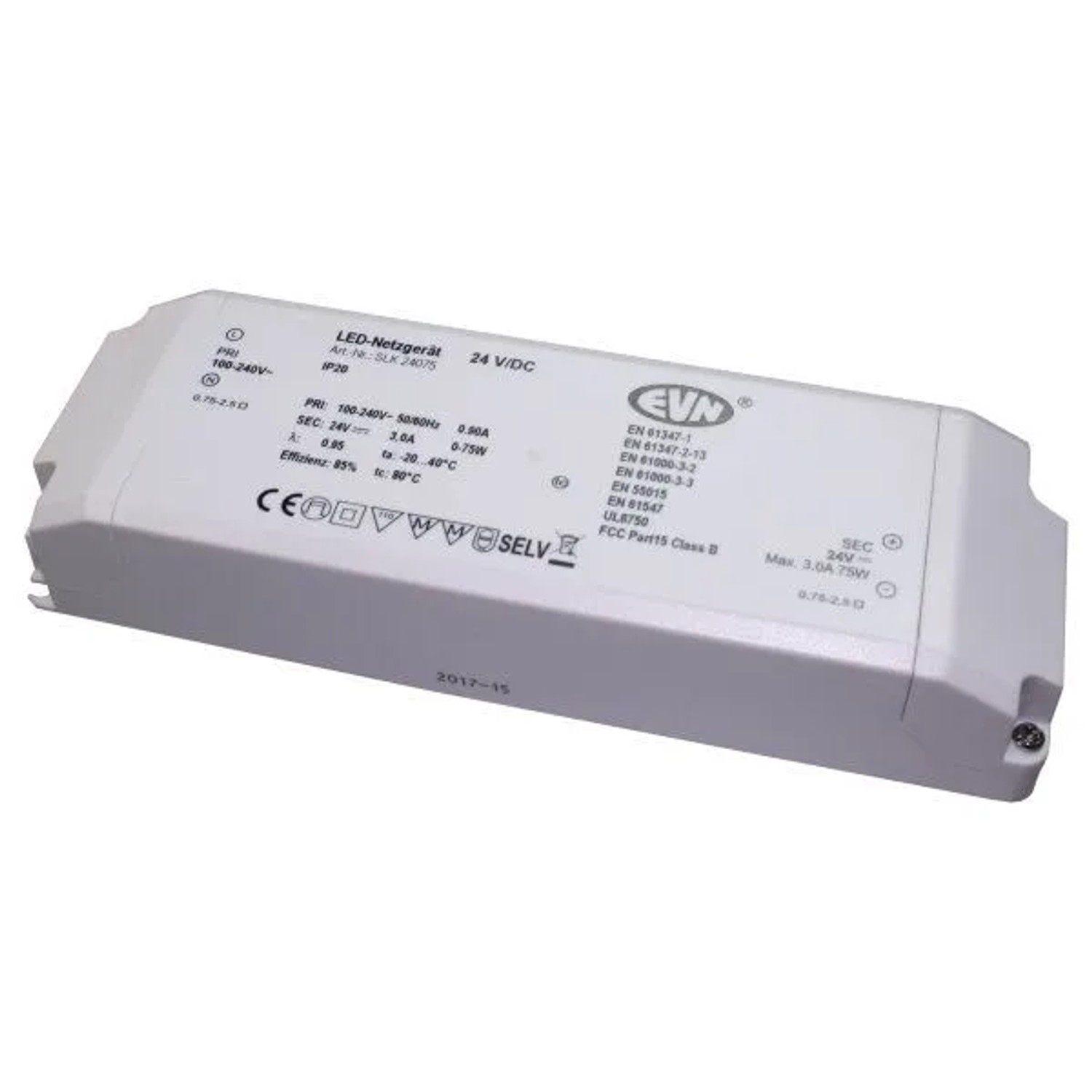 FeNau LED Netzgerät 24V DC 36W IP20 Für Innenbereich