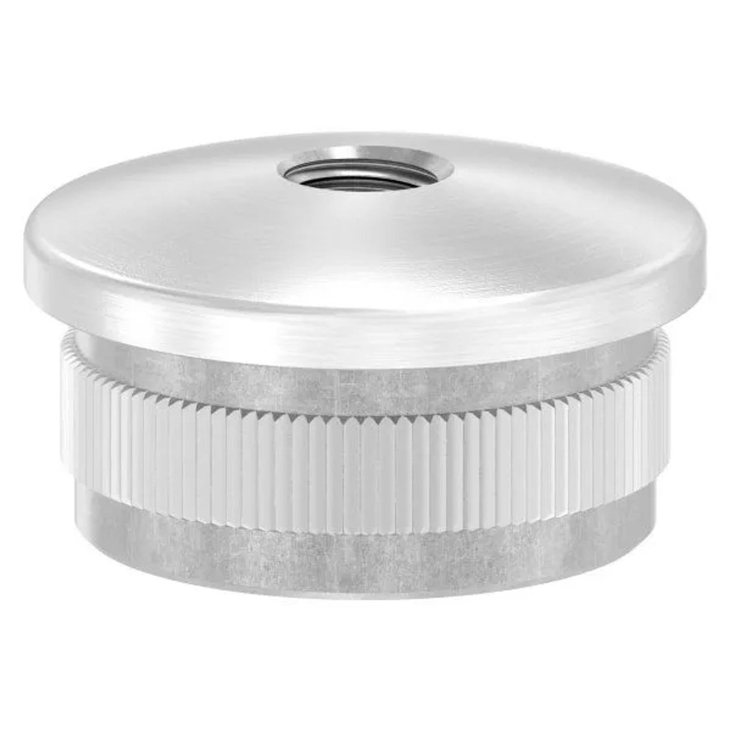 FeNau Einsteckkappe Edelstahl V4A Für Rohr Ø 33,7x2,0mm M8 Gewinde Gewölbt