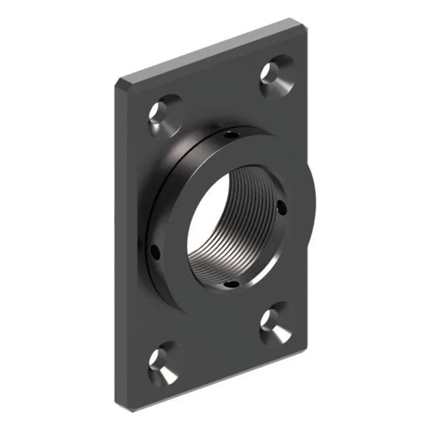 FeNau Montageplatte Aluminium 65 X 100 mm Eckig Zum Schrauben
