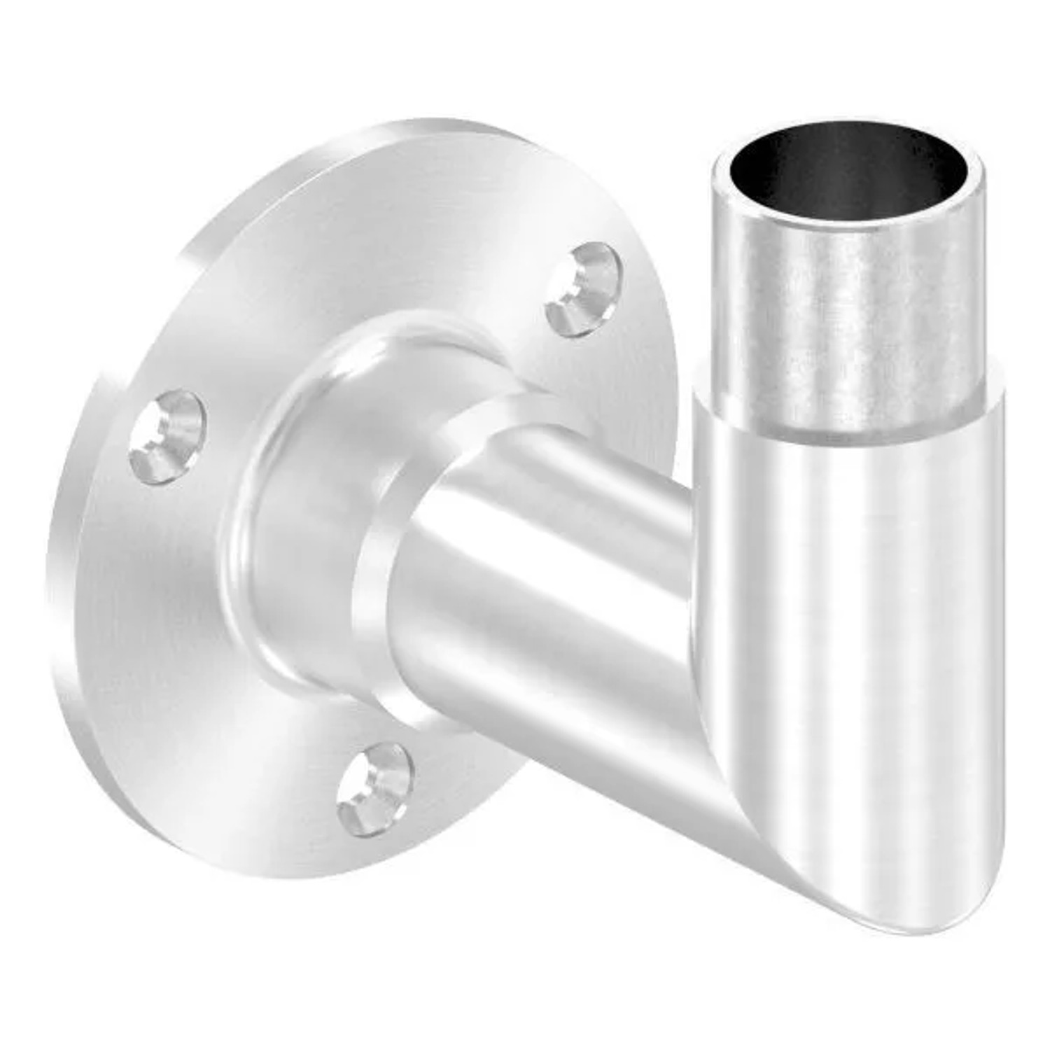 FeNau Wandhalter V2A Für Rohr Ø 33,7 X 2,0 mm 90 Grad Zum Stecken