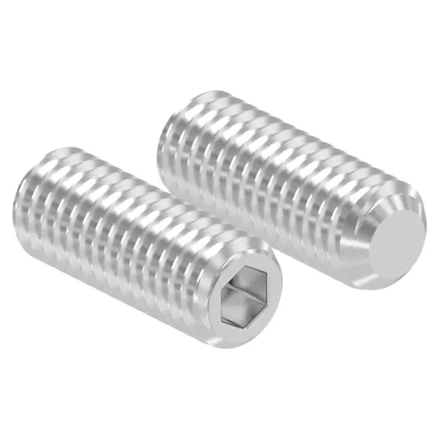 FeNau Gewindestift Edelstahl A2 M6 X 16 mm DIN 913 Kegelkuppe Innensechskant