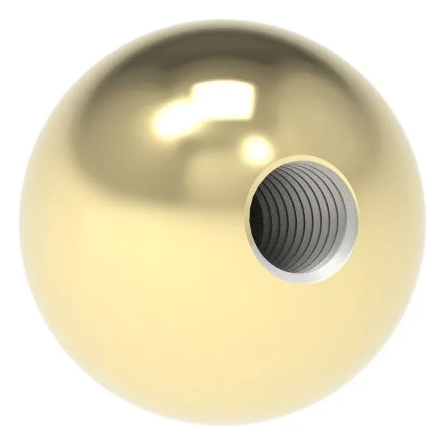 FeNau Messingkugel Edelstahl V2A Messing Beschichtet Ø 25 mm Mit M8 Für Außenbereich