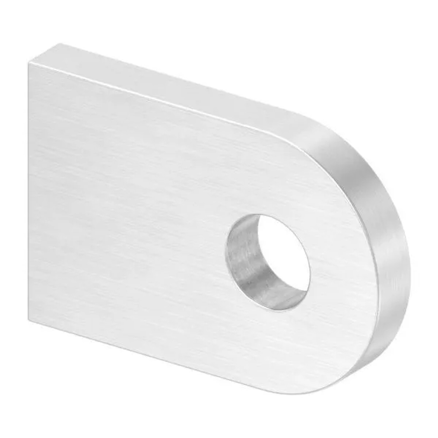 FeNau Anschweißlasche V2A 30 X 20 X 4 mm Geschliffen Rundloch 7 mm