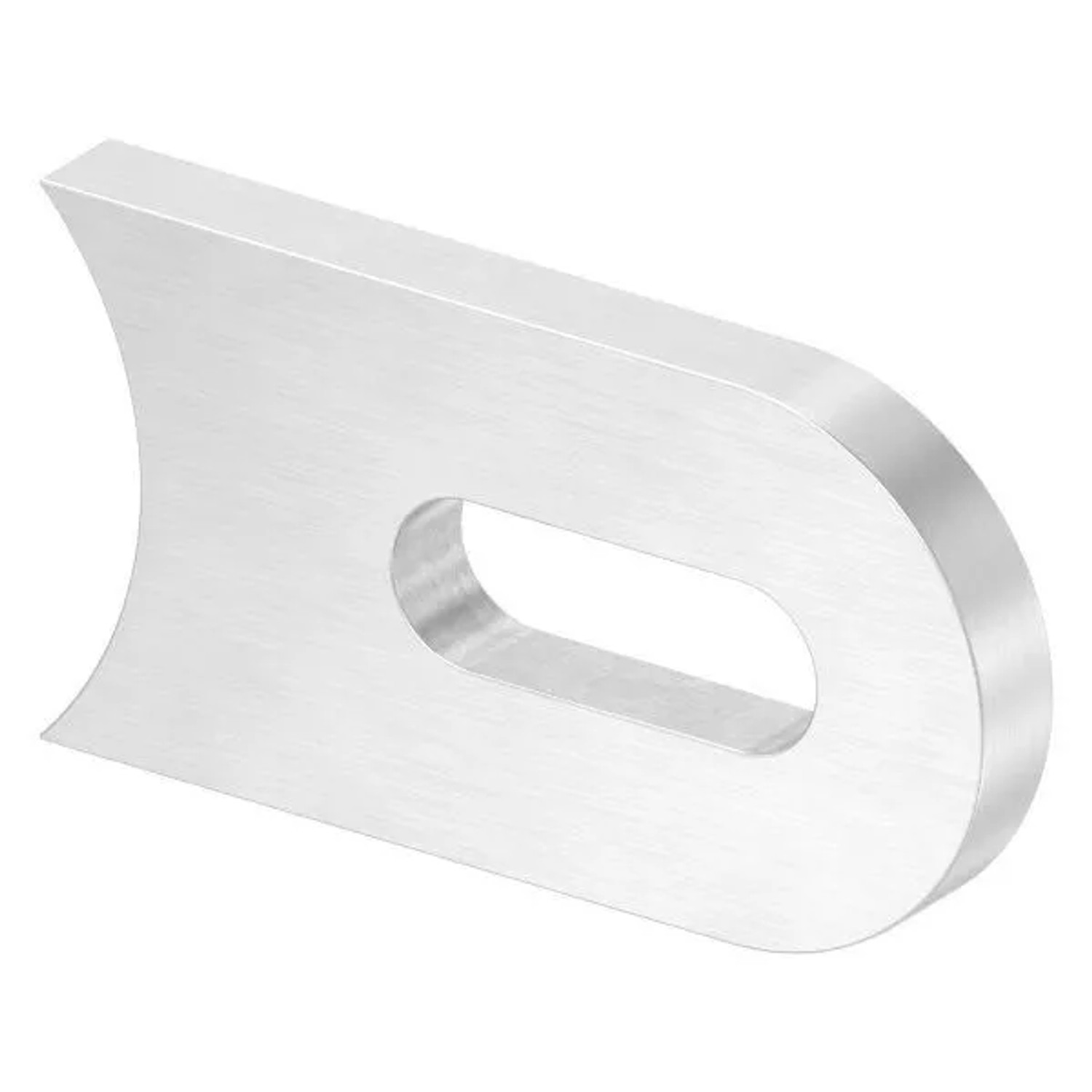 FeNau Anschweißlasche Edelstahl V2A 50x30x6 mm Für Rohr Ø 42,4 mm Geschliffen Mit Langloch