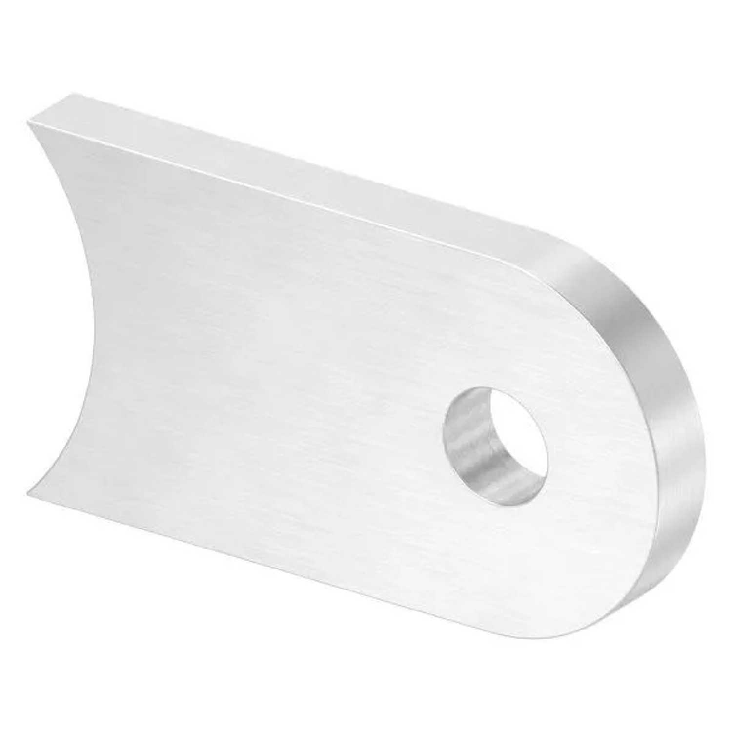 FeNau Anschweißlasche Edelstahl V2A 50 X 30 X 6 mm Für Rohr Ø 42,4 mm Geschliffen