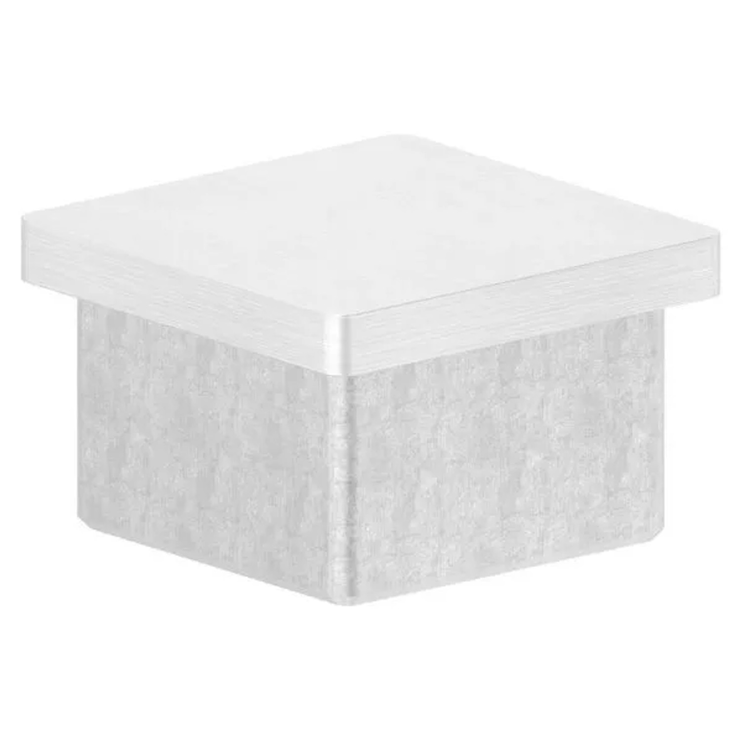 FeNau Einsteckkappe Edelstahl V2A Für Quadratrohr 40x40x3,0 mm Mit M8 Gewinde