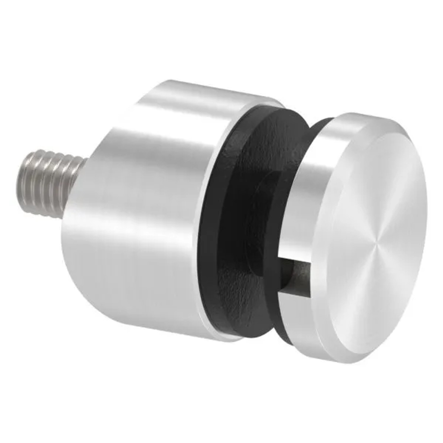 FeNau Glaspunkthalter Edelstahl V2A Ø 30 mm Für Rohr Ø 48,3 mm Gewinde M8 Für Glas 6,0-12,76 mm