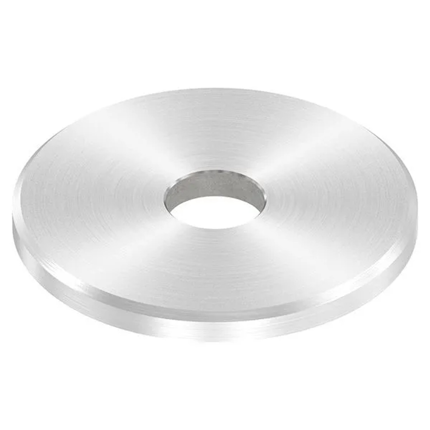 FeNau Ankerplatte V2A Ø 50x4 mm Mit Bohrung Ø 12,2 mm Rundschliff Fase