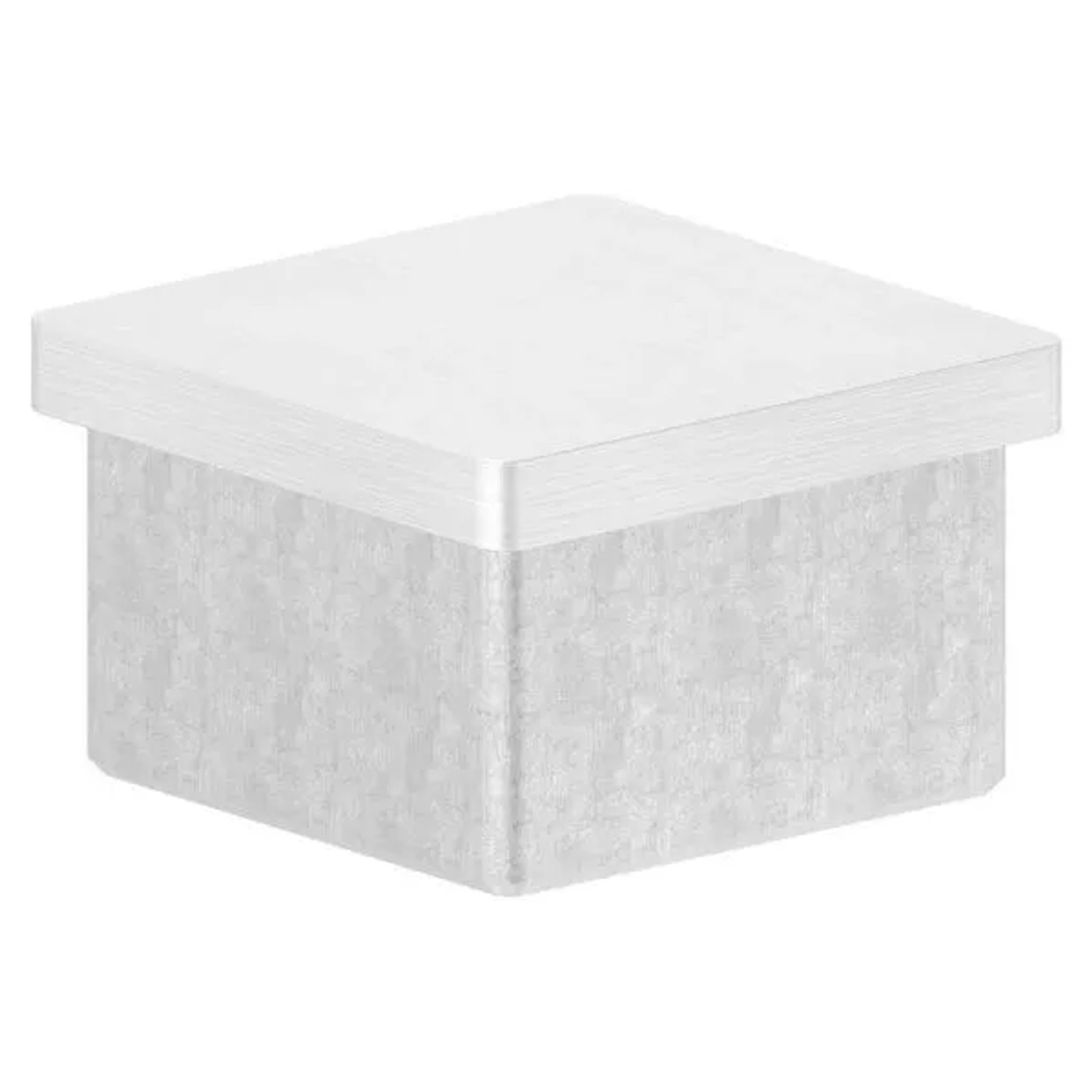 FeNau Einsteckkappe Edelstahl V2A Für Rohr 40x40x2,0mm Mit M8 Gewinde