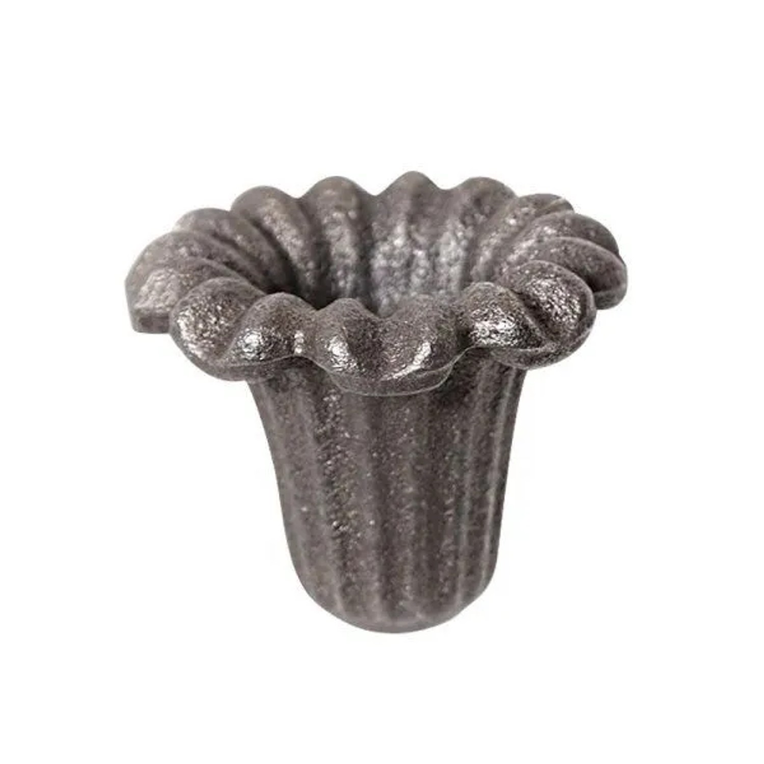 FeNau Zierblüte Stahl Roh Ø 45 mm Höhe 40 mm