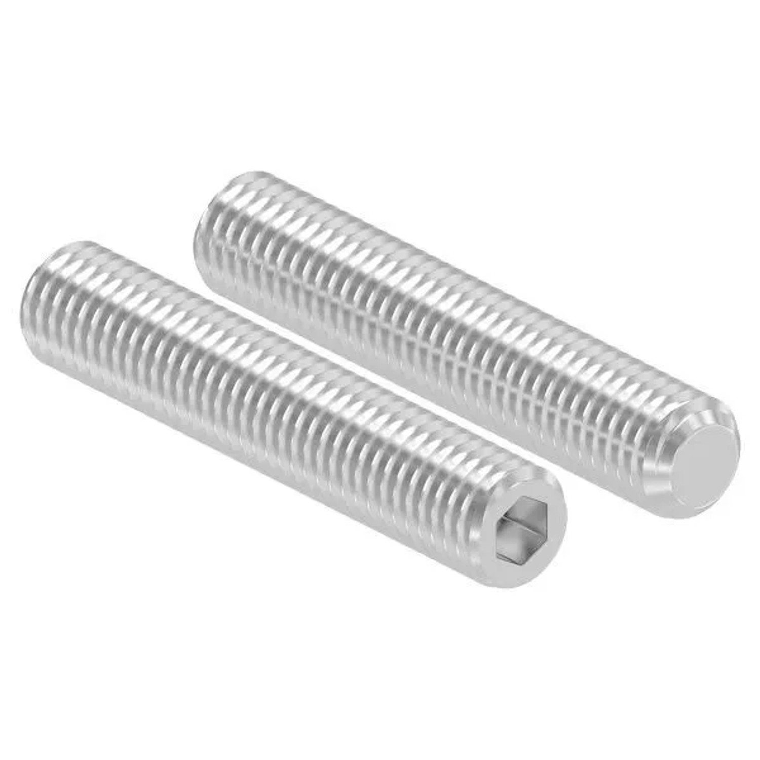 FeNau Gewindestift V4A M10x55 DIN 913 ISO 4026 Innensechskant Kegelkuppe