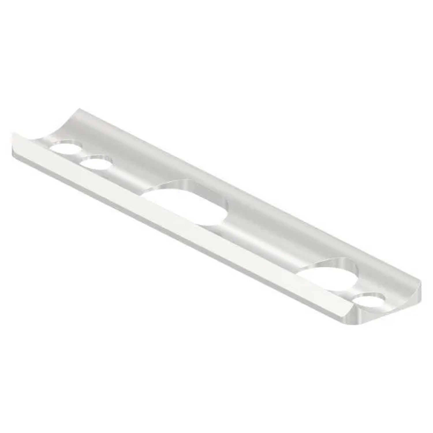 FeNau Schlossausgleichsblech Aluminium Für 33,7 mm Rundrohr Gerade